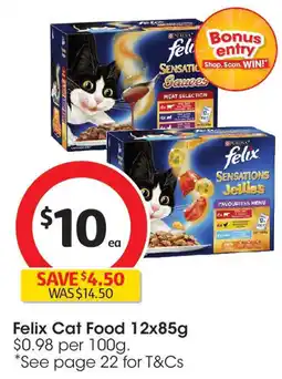 Coles Felix Cat Food offer