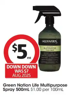 Coles Green Nation Life Multipurpose Spray offer