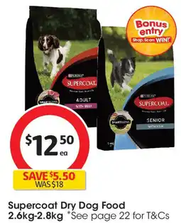 Coles Supercoat Dry Dog Food offer