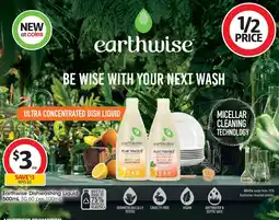 Coles Earthwise Dishwashing Liquid offer