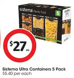 Coles Sistema Ultra Containers offer