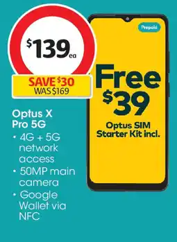 Coles Optus X Pro 5G offer