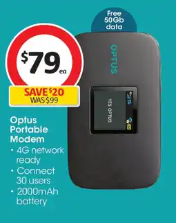 Coles Optus Portable Modem offer