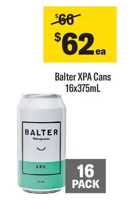 Coles Balter XPA Cans offer