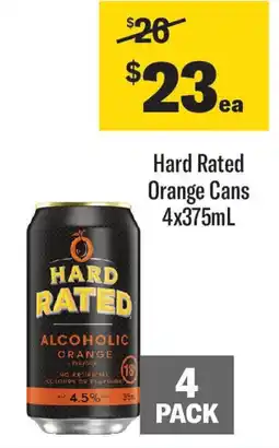 Coles Hard Rated Orange Cans offer