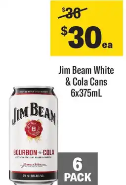 Coles Jim Beam White & Cola offer