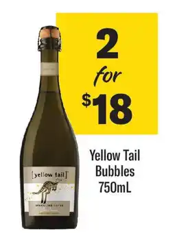 Coles Yellow Tail Bubbles offer