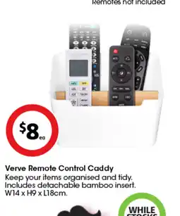 Coles Verve Remote Control Caddy offer