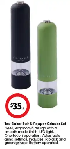 Coles Ted Baker Salt & Pepper Grinder Set offer