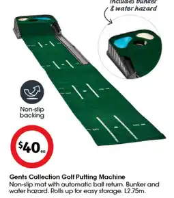 Coles Gents Collection Golf Putting Machine offer