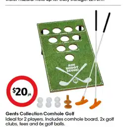 Coles Gents Collection Comhole Golf offer