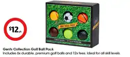 Coles Gents Collection Golf Ball Pack offer