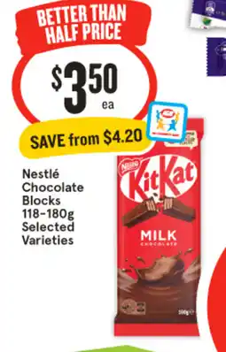IGA Nestlé Chocolate Blocks offer