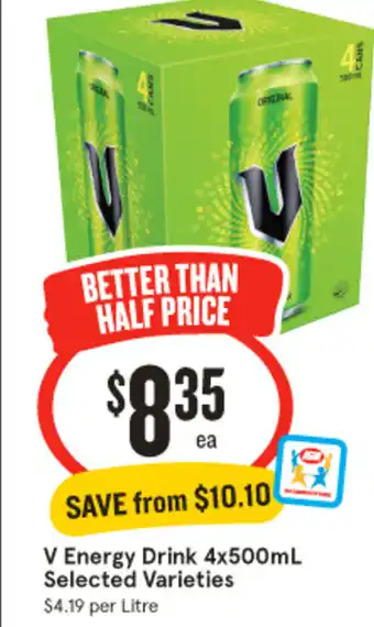 IGA V Energy Drink offer