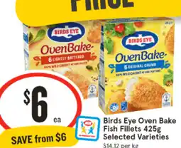 IGA Birds Eye Oven Bake Fish Fillets offer