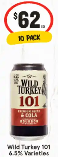 IGA Wild Turkey 101 6.5% Varieties offer