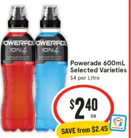IGA Powerade offer