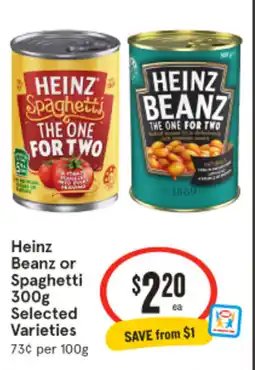 IGA Heinz Beanz or Spaghetti offer