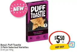 IGA Borg's Puff Toastie offer