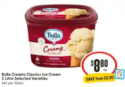 IGA Bulla Creamy Classics Ice Cream offer