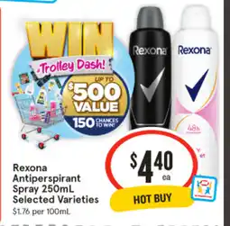 IGA Rexona Antiperspirant Spray offer