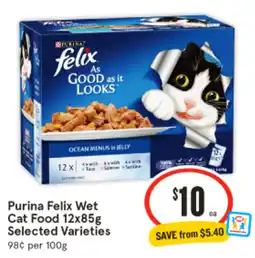 IGA Purina Felix Wet Cat Food offer