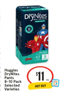 IGA Huggies DryNites Pants offer