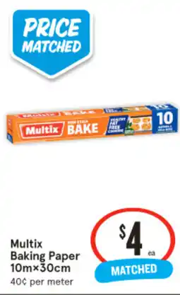 IGA Multix Baking Paper offer