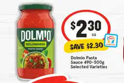 IGA Dolmio Pasta Sauce offer