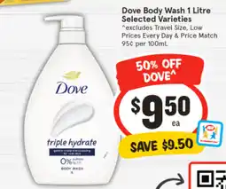 IGA Dove Body Wash offer