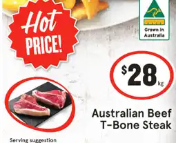 IGA Australian Beef T-Bone Steak offer