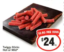 IGA Twiggy Sticks Hot or Mild offer