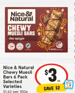 IGA Nice & Natural Chewy Muesli Bars offer