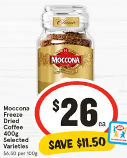 IGA Moccona Freeze Dried Coffee offer