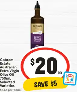 IGA Cobram Estate Australian Extra Virgin Olive Oil offer