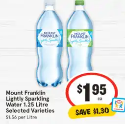 IGA Mount Franklin Lightly Sparkling Water offer