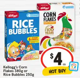 IGA Kellogg's Corn Flakes or Rice Bubbles offer