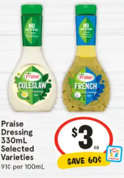 IGA Praise Dressing offer