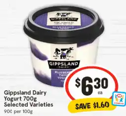 IGA Gippsland Dairy Yogurt offer