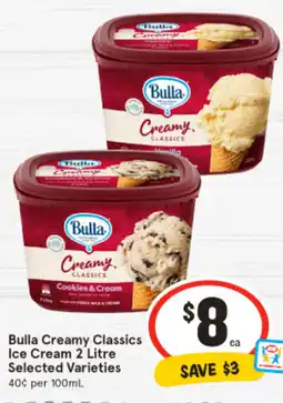 IGA Bulla Creamy Classics Ice Cream offer