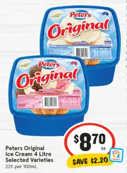 IGA Peters Original Ice Cream offer