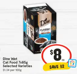 IGA Dine Wet Cat Food offer