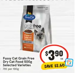 IGA Fussy Cat Grain Free Dry Cat Food offer