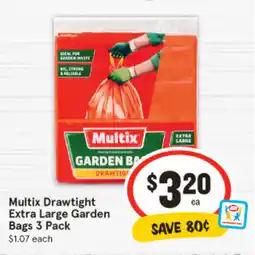 IGA Multix Drawtight Extra Large Garden Bags offer