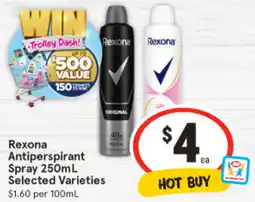 IGA Rexona Antiperspirant Spray offer