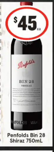 IGA Penfolds Bin 28 Shiraz offer