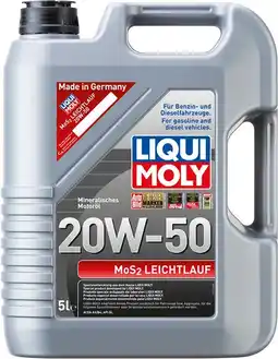 Autobarn Liqui Moly MOS2 Leichtlauf 20W-50 offer