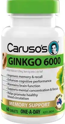 Discount Drug Stores Caruso’s Ginkgo 6000 60 Tablets offer