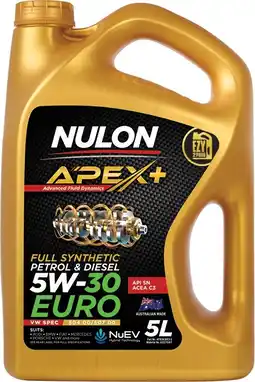 Autopro Nulon APEX+ 5W-30 Euro 5L offer