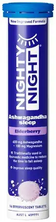 Discount Drug Stores Nighty Night Sleep Elderberry Flavour 14 Effervescent Tablets offer